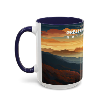 Great Smoky Mountains National Park Mug | Accent Coffee Mug (11, 15oz)