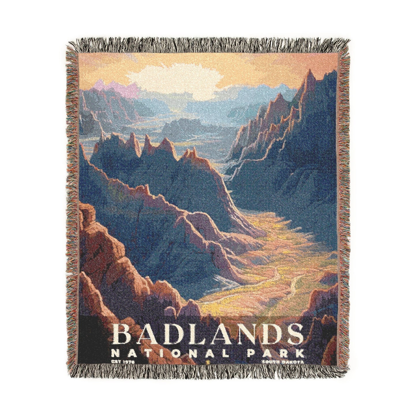 Badlands National Park Woven Blanket | S02