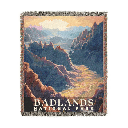 Badlands National Park Woven Blanket | S02
