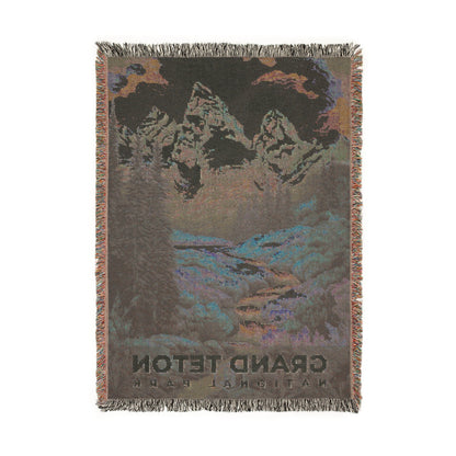 Grand Teton National Park Woven Blanket | S09