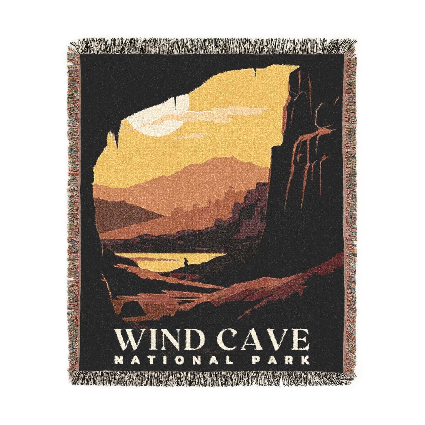 Wind Cave National Park Woven Blanket | S01