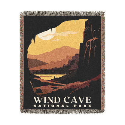 Wind Cave National Park Woven Blanket | S01