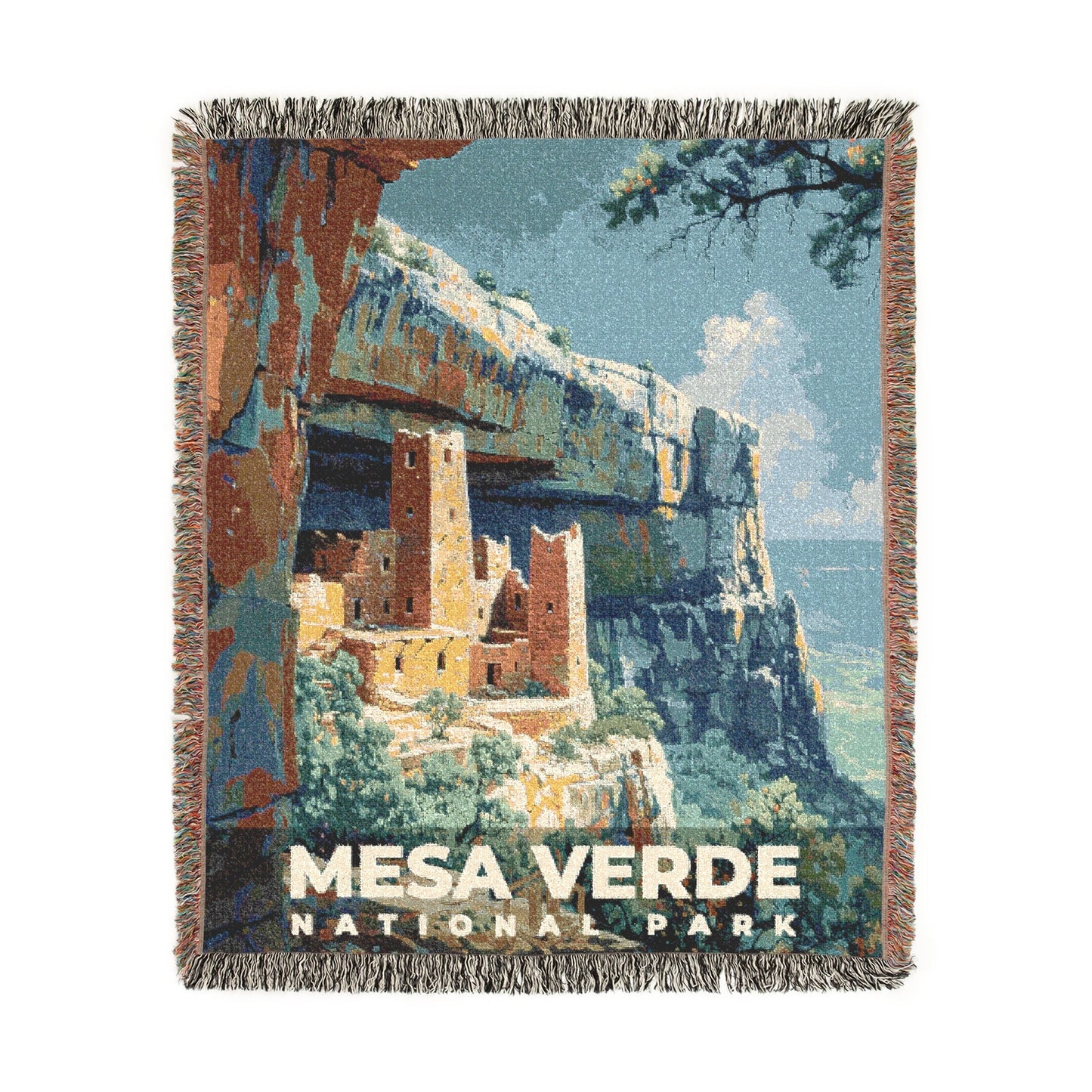 Mesa Verde National Park Woven Blanket | S13
