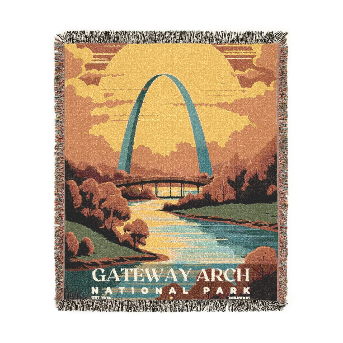 Gateway Arch National Park Woven Blanket | S05