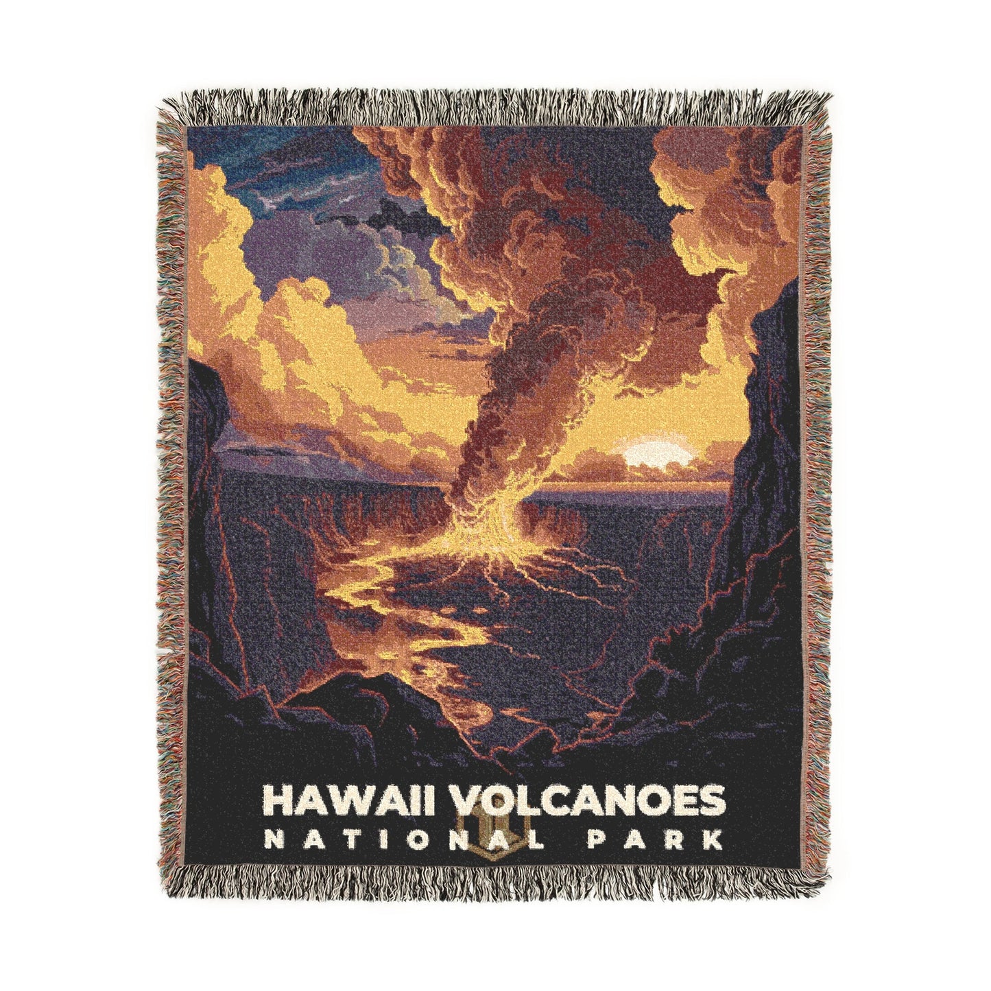 Hawaii Volcanoes National Park Woven Blanket | S11