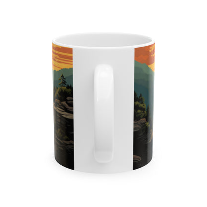 New River Gorge National Park Mug | White Ceramic Mug (11oz, 15oz)