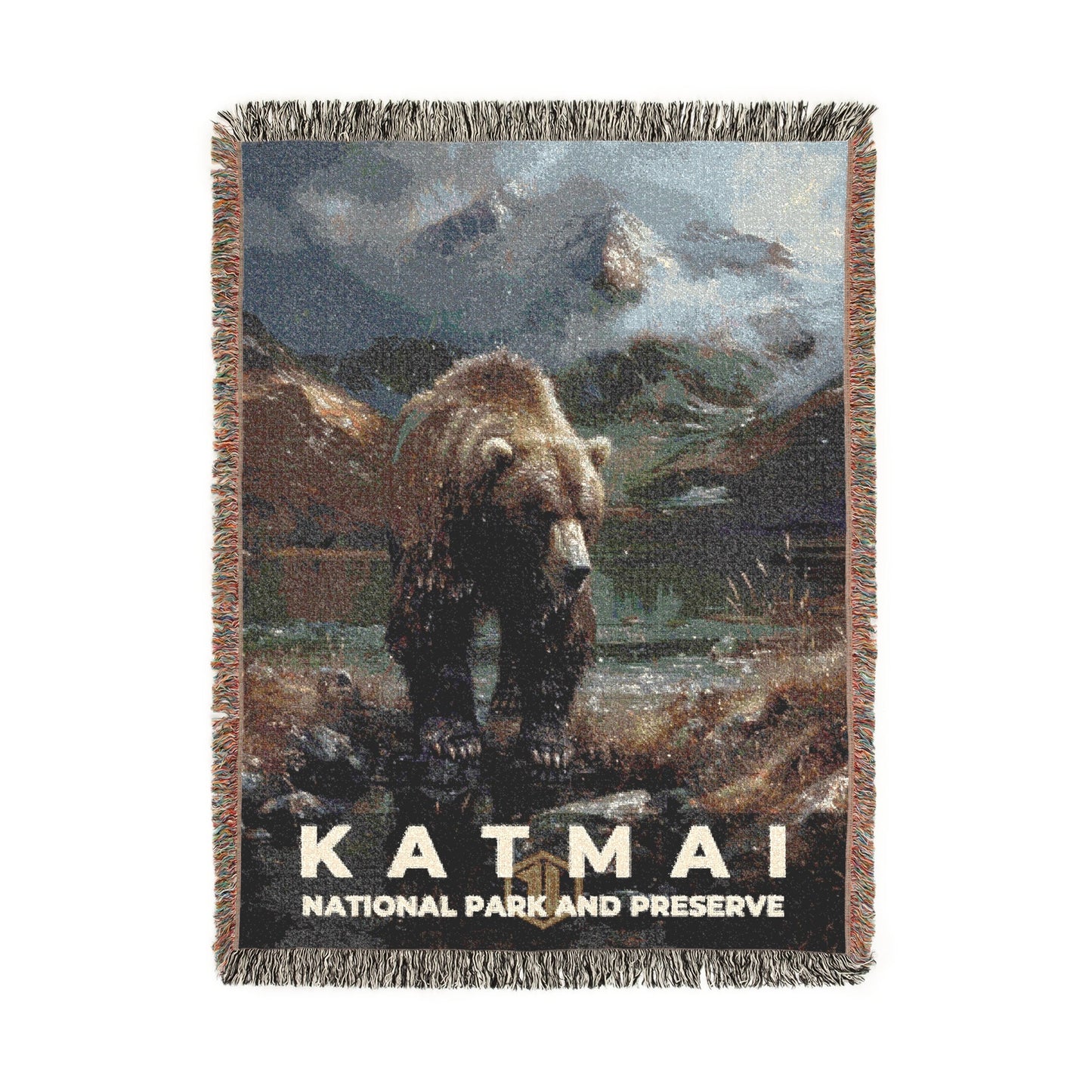 Katmai National Park Woven Blanket | S12