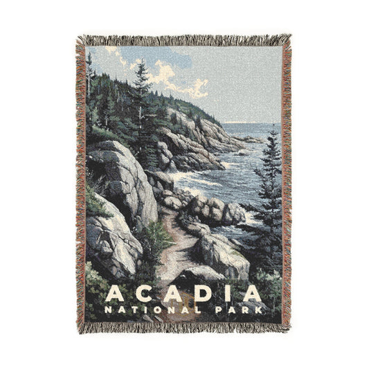 Acadia National Park Woven Blanket | S17