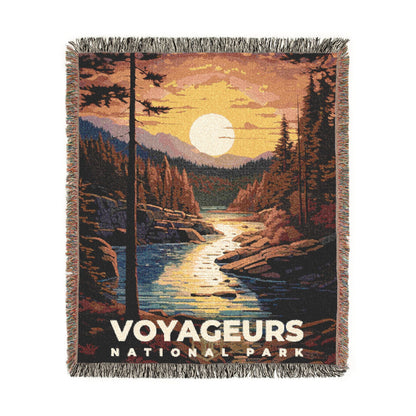 Voyageurs National Park Woven Blanket | S07