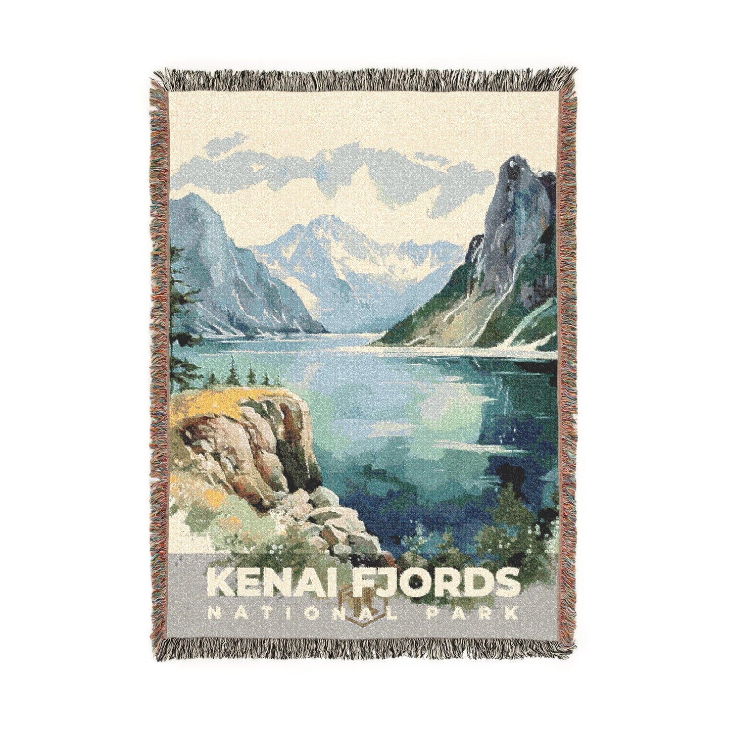 Kenai Fjords National Park Woven Blanket | S08