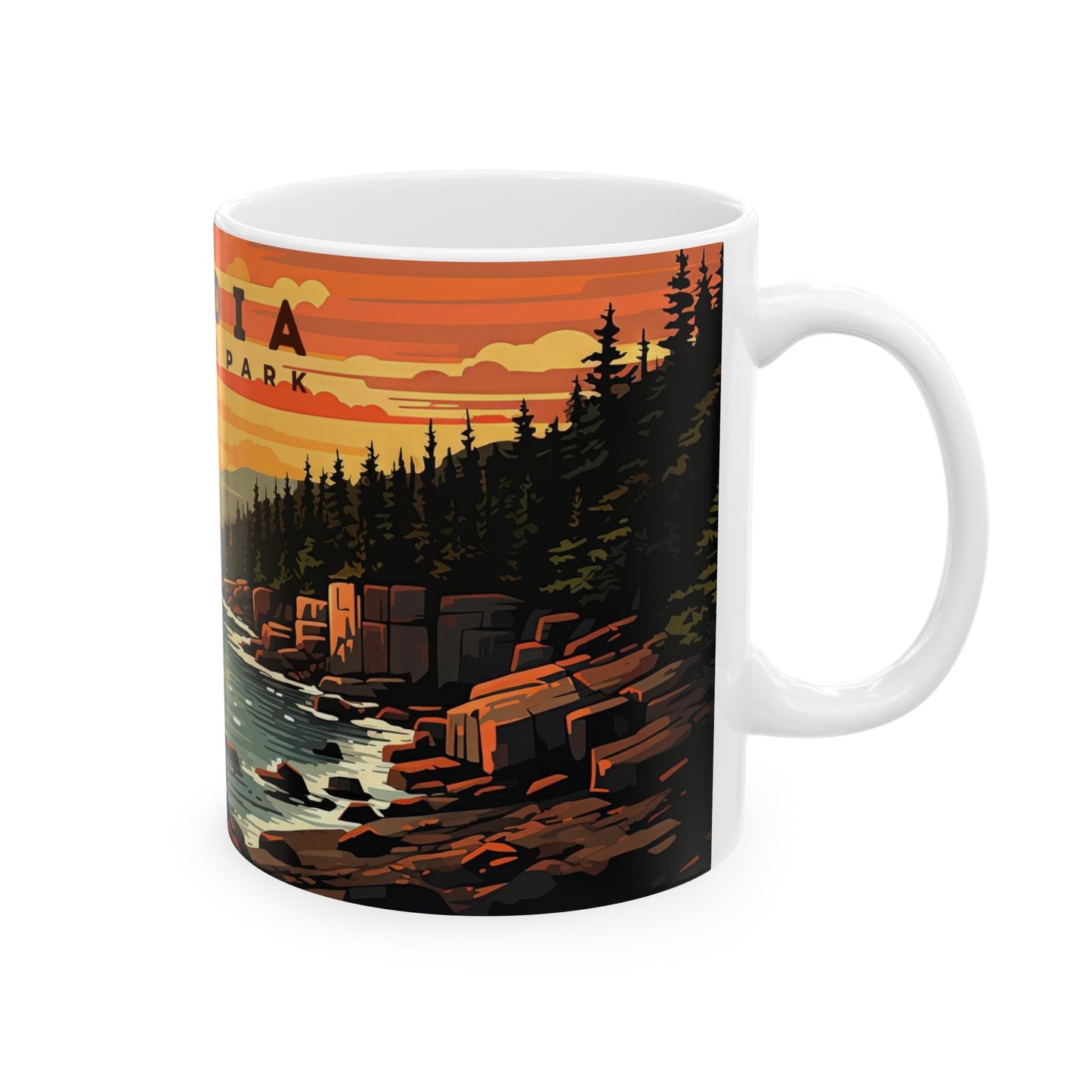 Acadia National Park Mug | White Ceramic Mug (11oz, 15oz)