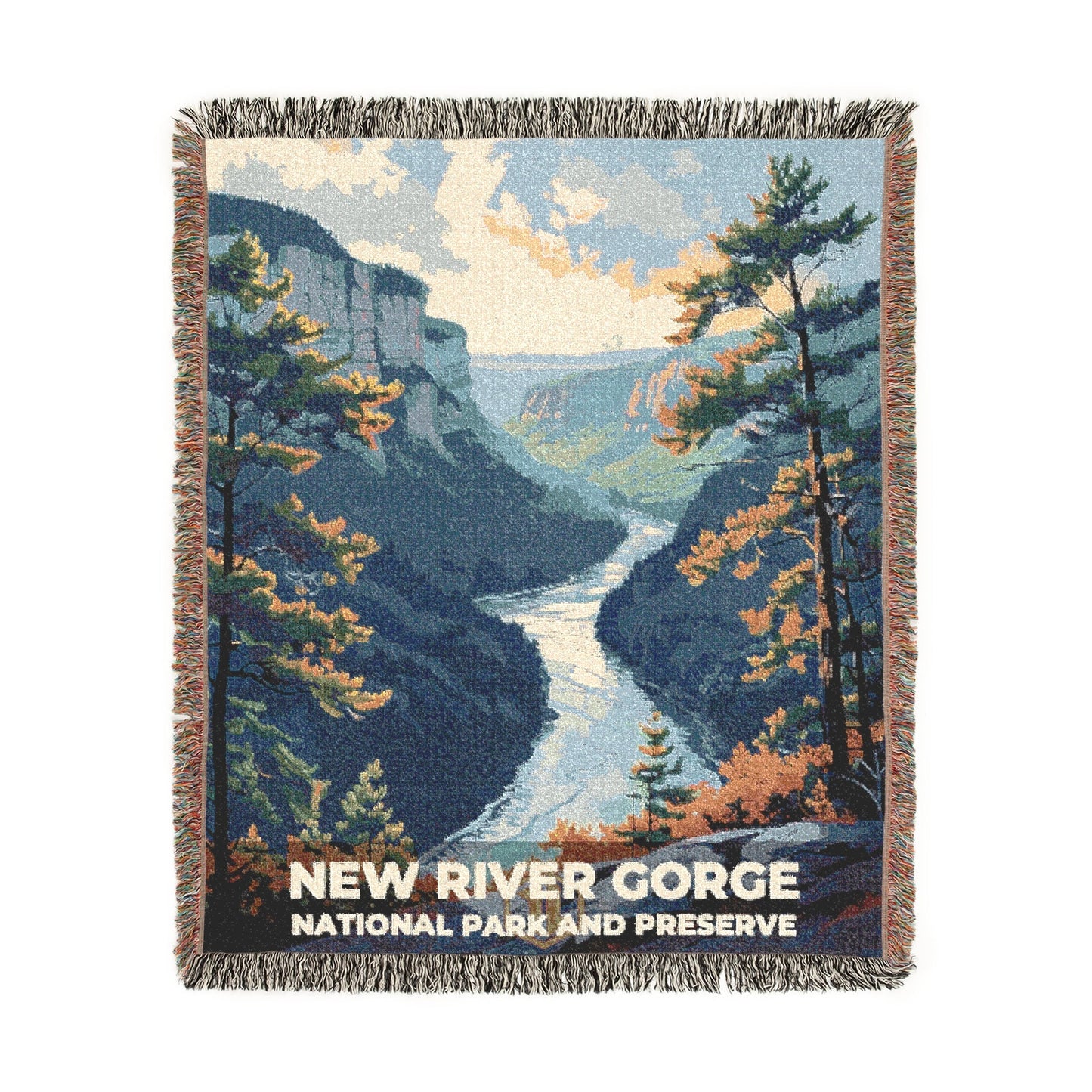 New River Gorge National Park Woven Blanket | S11