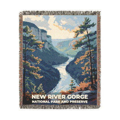 New River Gorge National Park Woven Blanket | S11