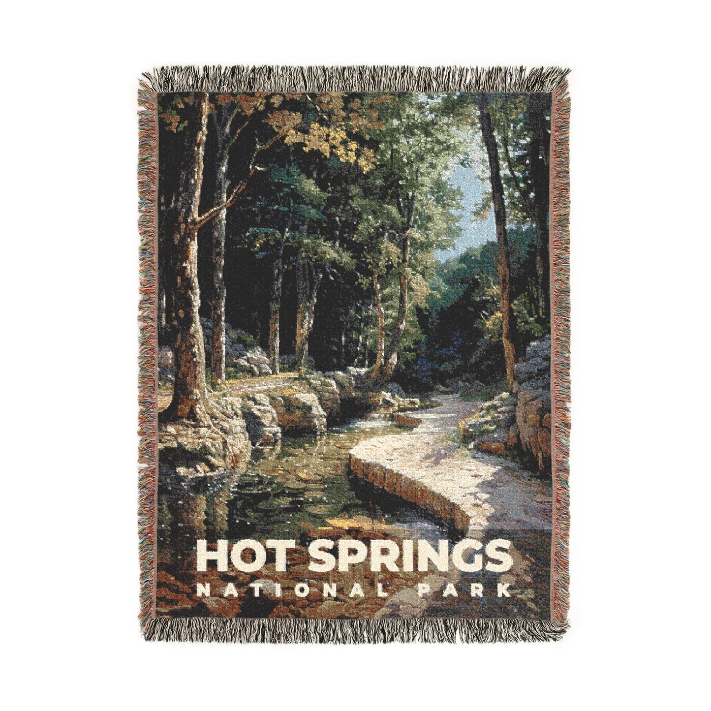 Hot Springs National Park Woven Blanket | S14