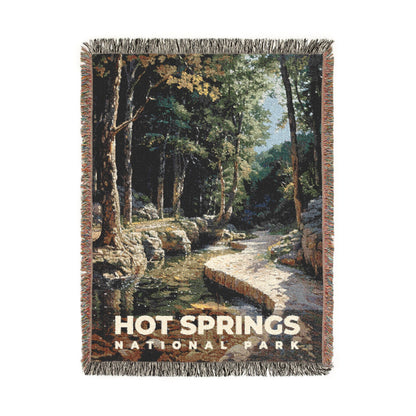 Hot Springs National Park Woven Blanket | S14