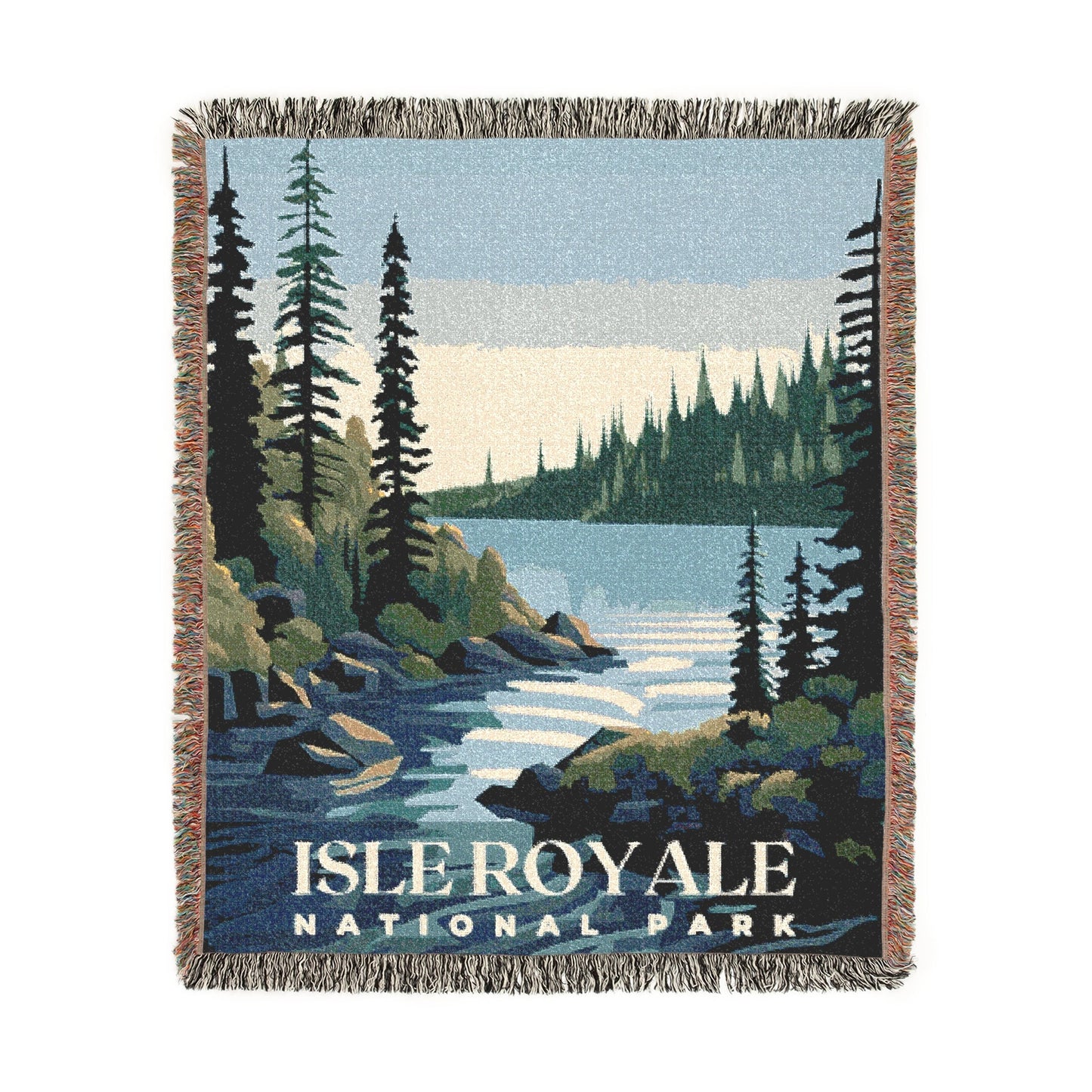 Isle Royale National Park Woven Blanket | S01
