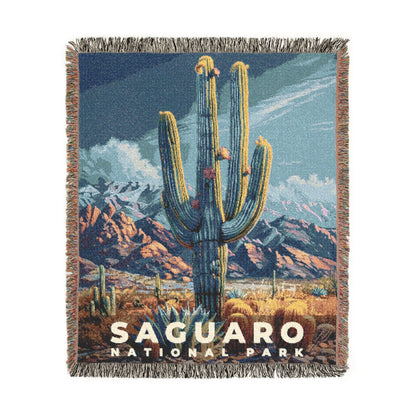Saguaro National Park Woven Blanket | S16