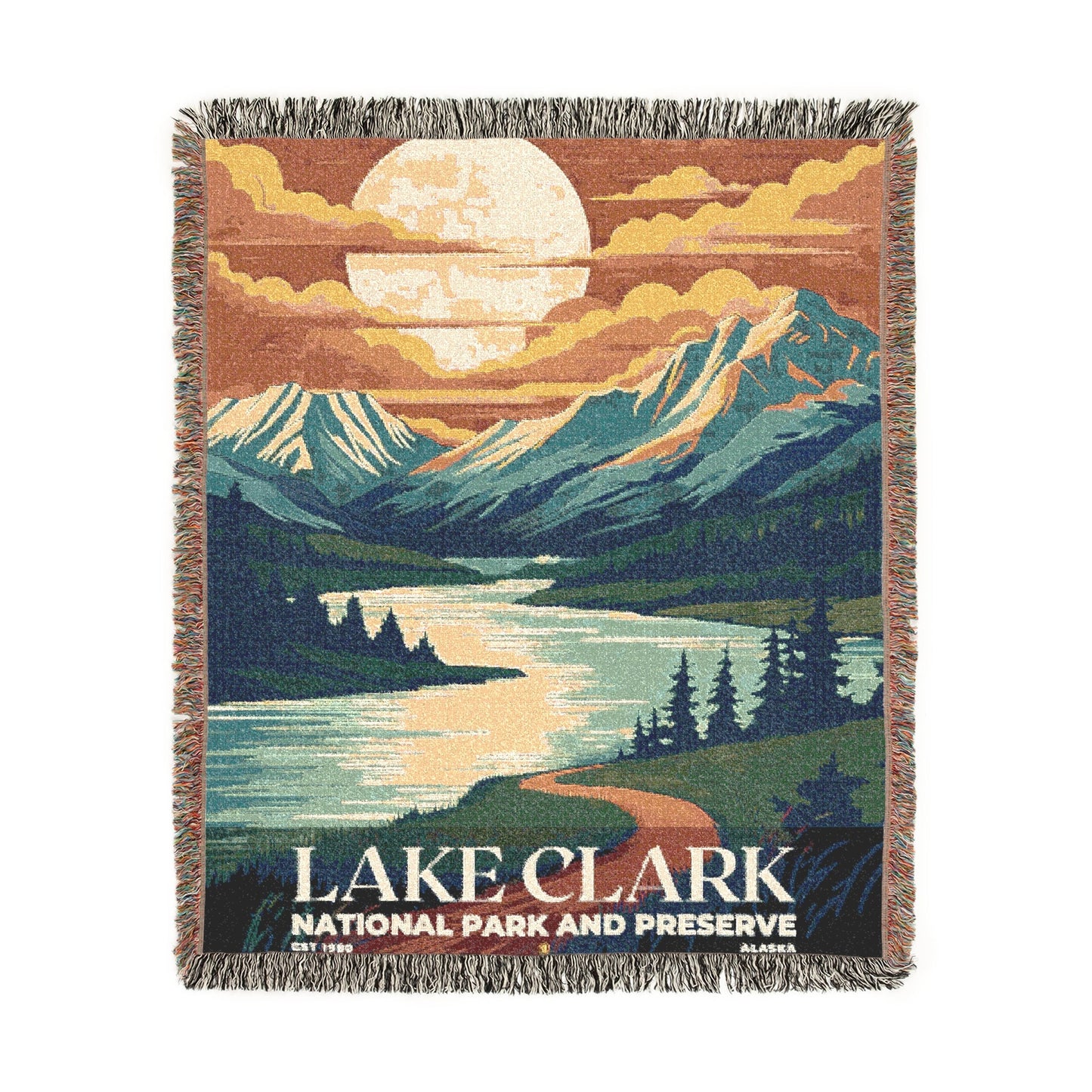 Lake Clark National Park Woven Blanket | S05