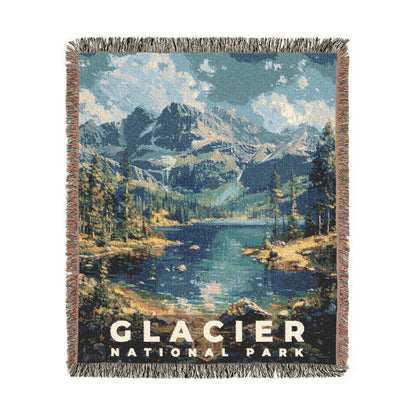 Glacier National Park Woven Blanket | S14