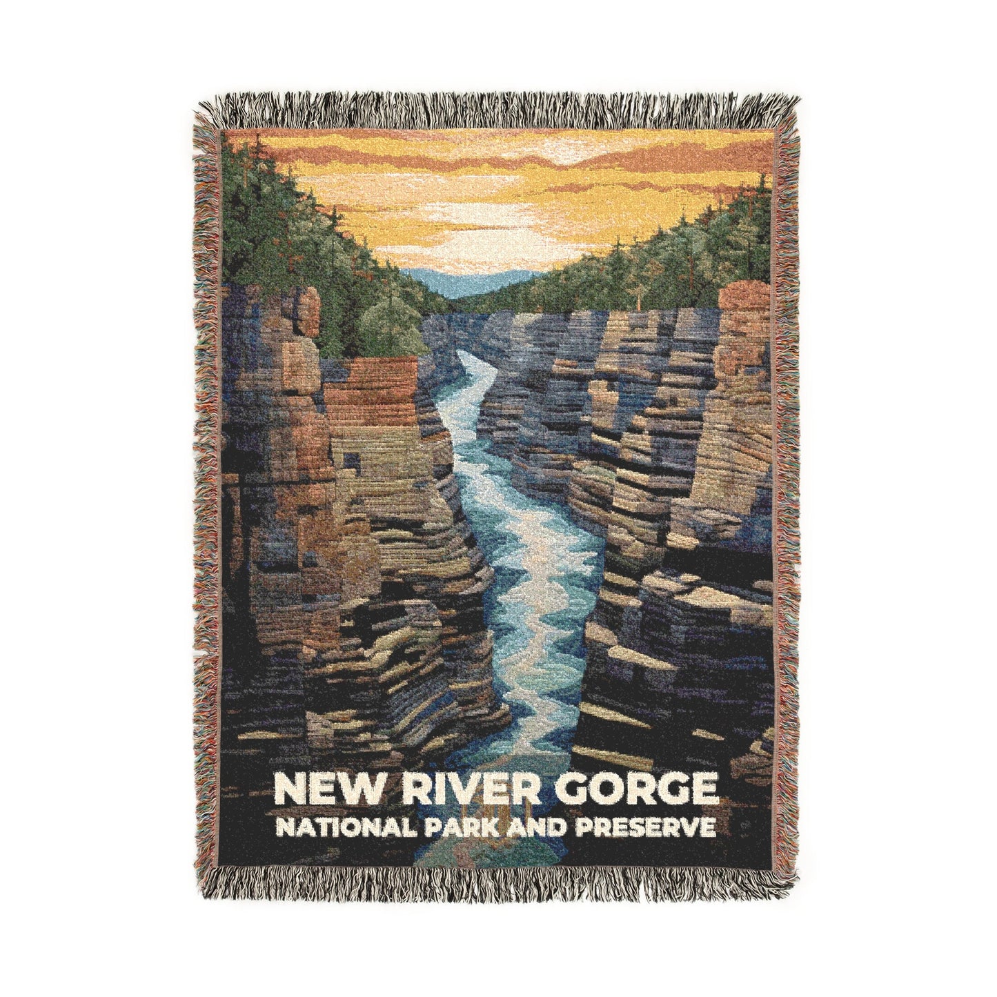 New River Gorge National Park Woven Blanket | S09