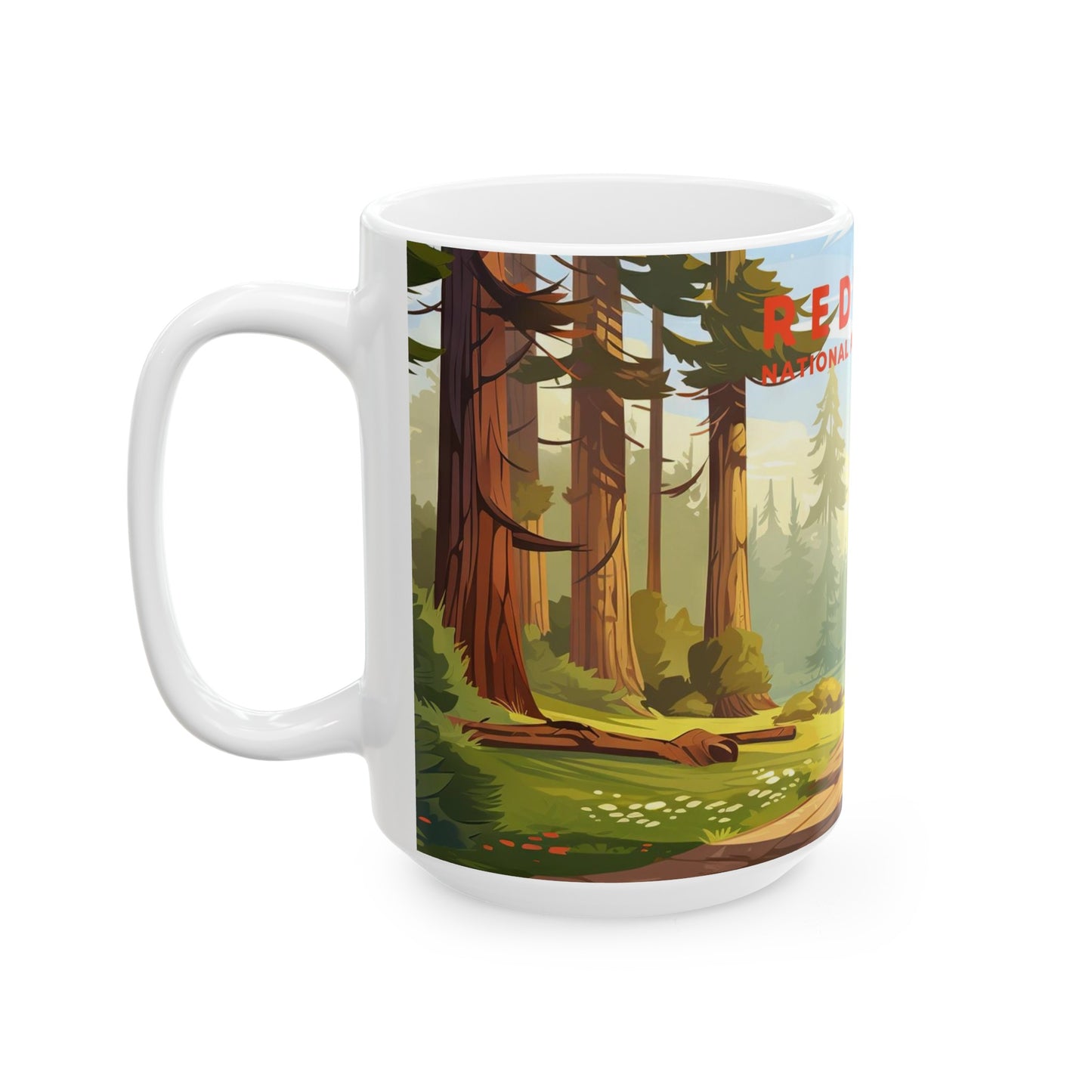 Redwood National Park Mug | White Ceramic Mug (11oz, 15oz)
