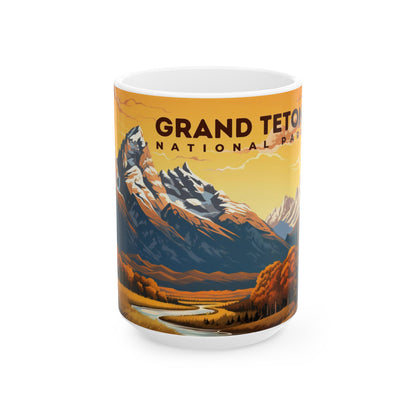 Grand Teton National Park Mug | White Ceramic Mug (11oz, 15oz)