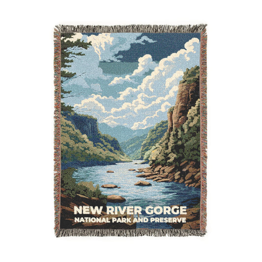New River Gorge National Park Woven Blanket | S07