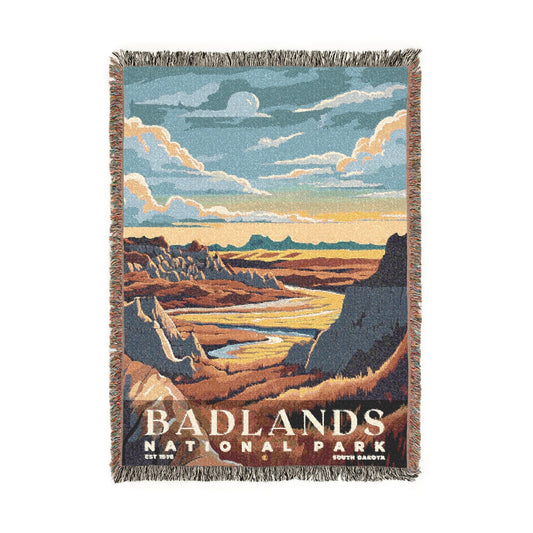 Badlands National Park Woven Blanket | S05