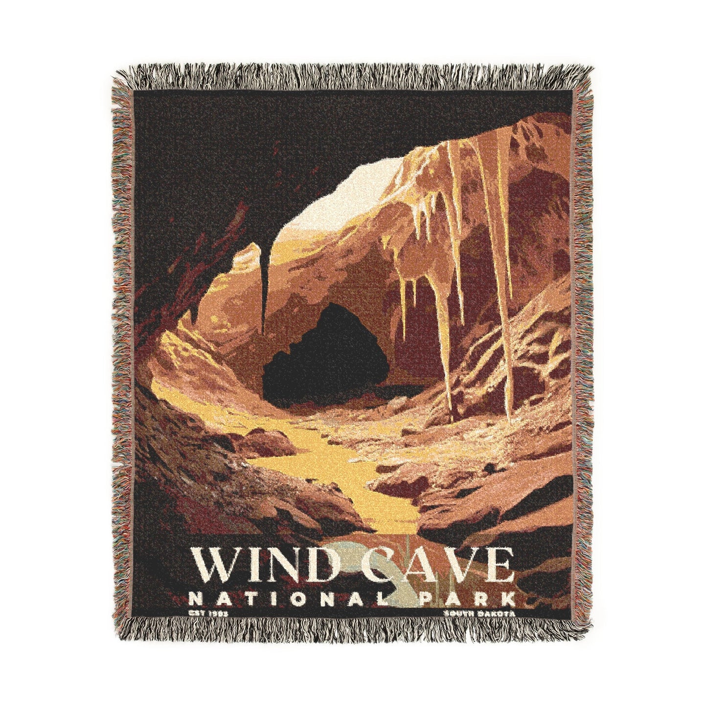 Wind Cave National Park Woven Blanket | S03