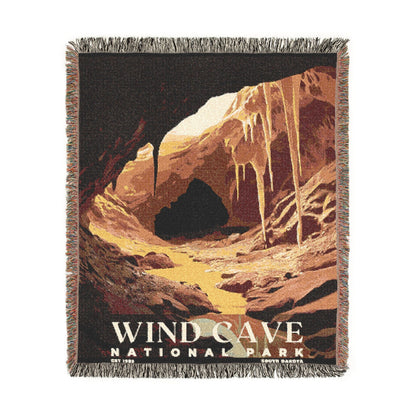Wind Cave National Park Woven Blanket | S03