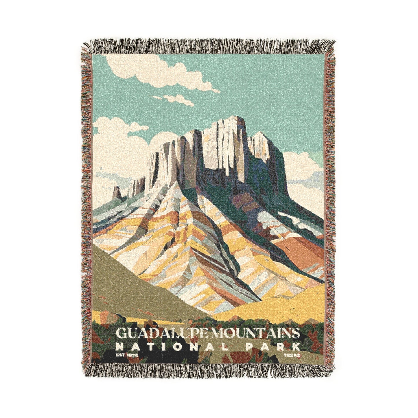 Guadalupe Mountains National Park Woven Blanket | S03