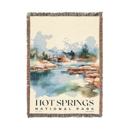 Hot Springs National Park Woven Blanket | S04