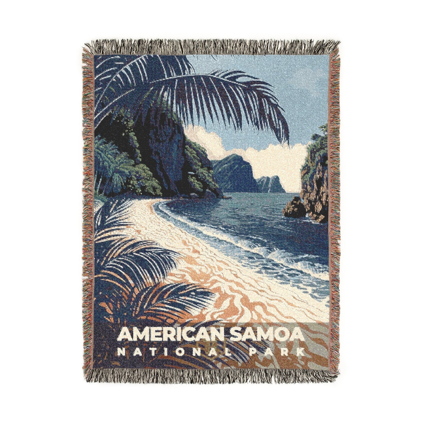 American Samoa National Park Woven Blanket | S19