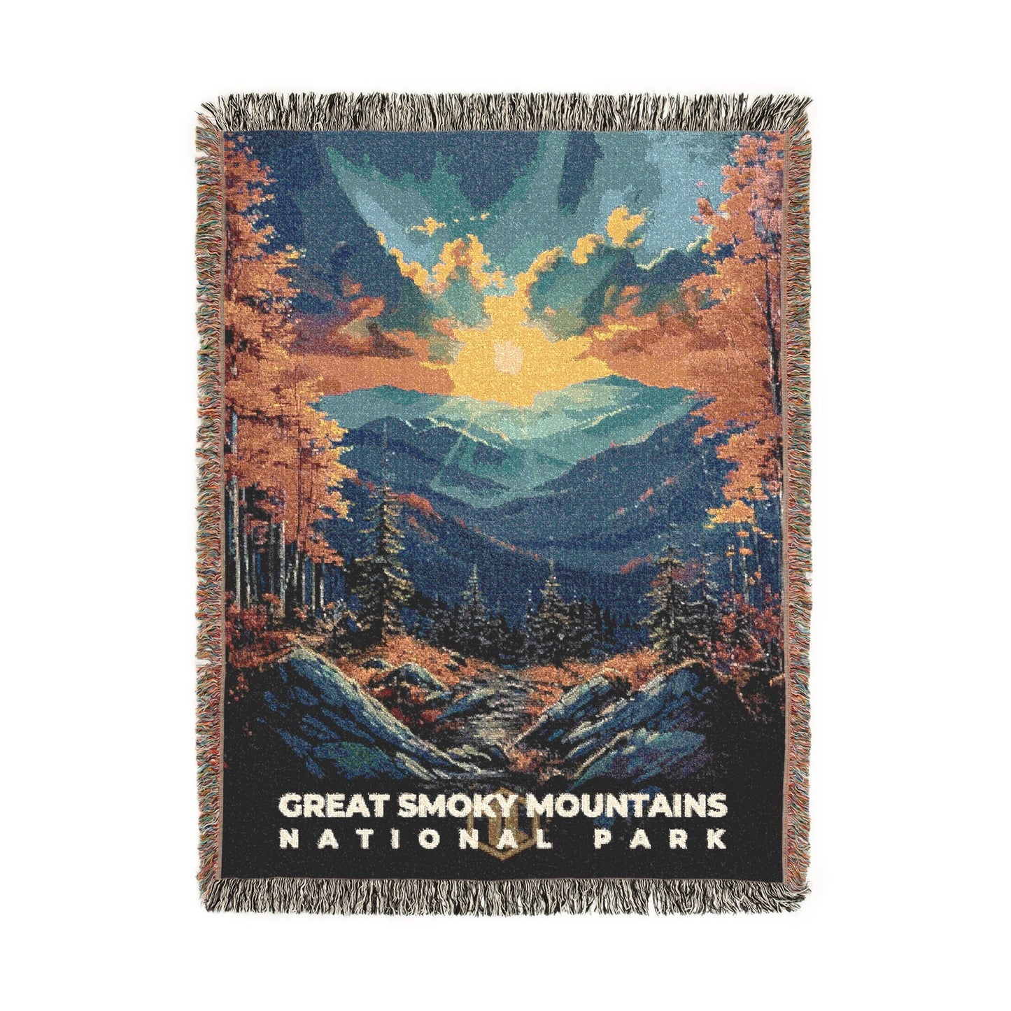 Great Smoky Mountains National Park Woven Blanket | S16