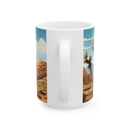 Joshua Tree National Park Mug | White Ceramic Mug (11oz, 15oz)