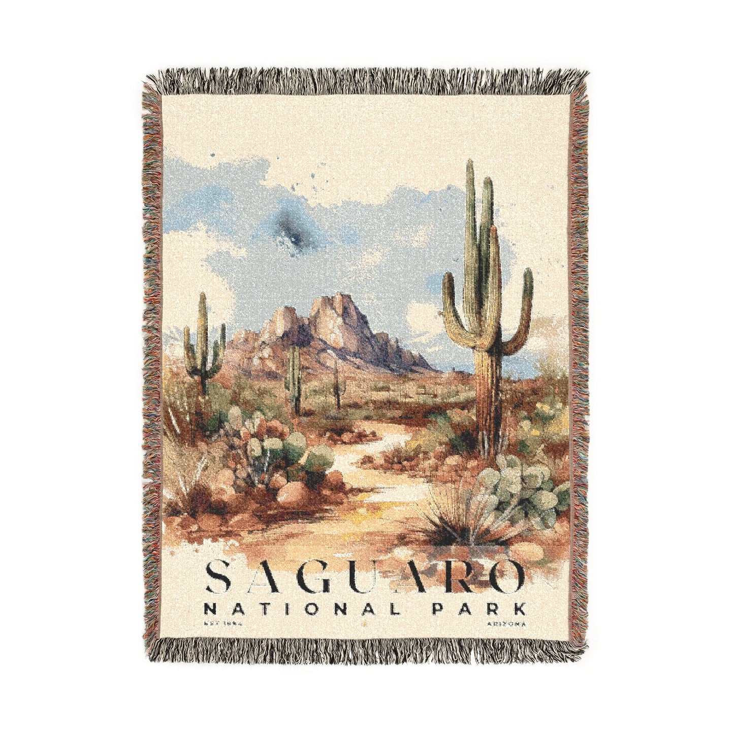 Saguaro National Park Woven Blanket | S04