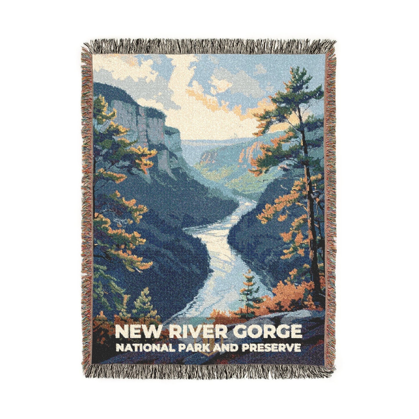 New River Gorge National Park Woven Blanket | S11