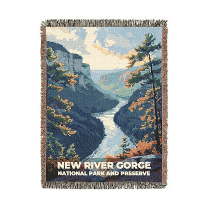New River Gorge National Park Woven Blanket | S11