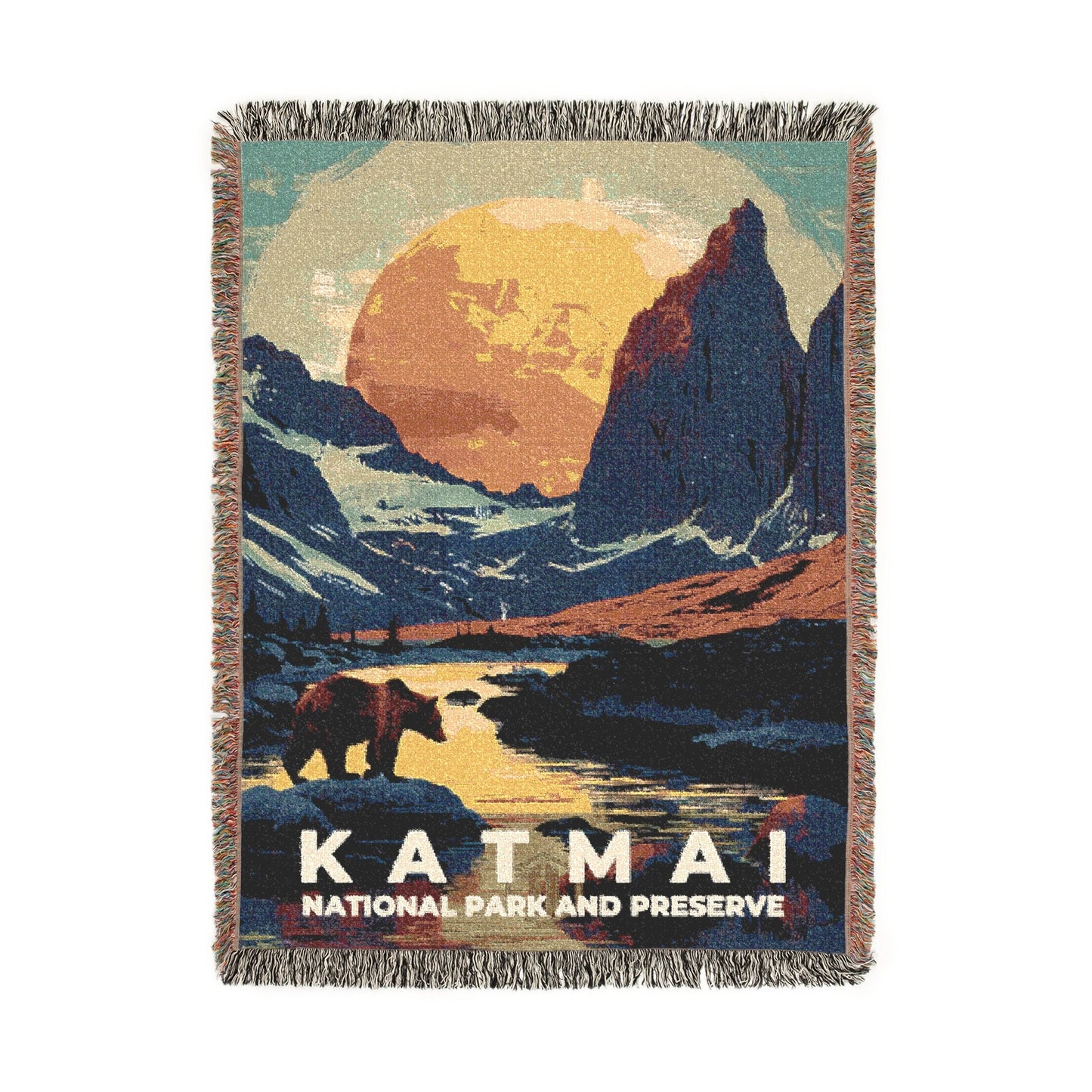 Katmai National Park Woven Blanket | S20