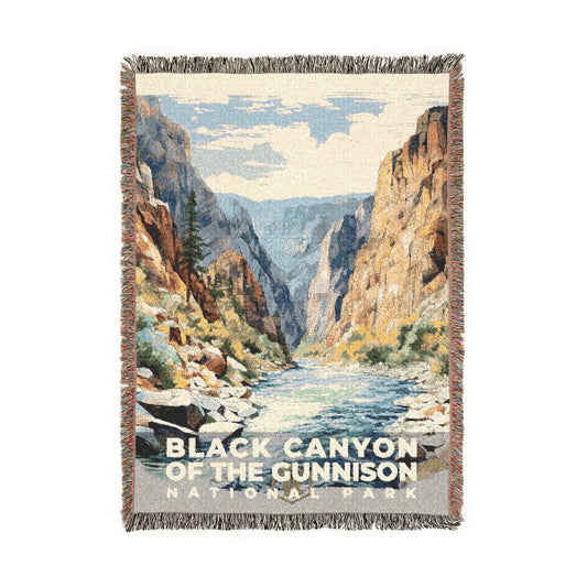 Black Canyon of the Gunnison National Park Woven Blanket | S08