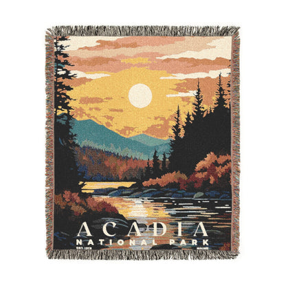 Acadia National Park Woven Blanket | S05