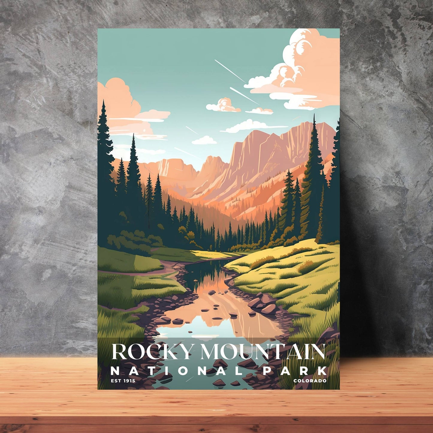 Rocky Mountain National Park Poster | S03