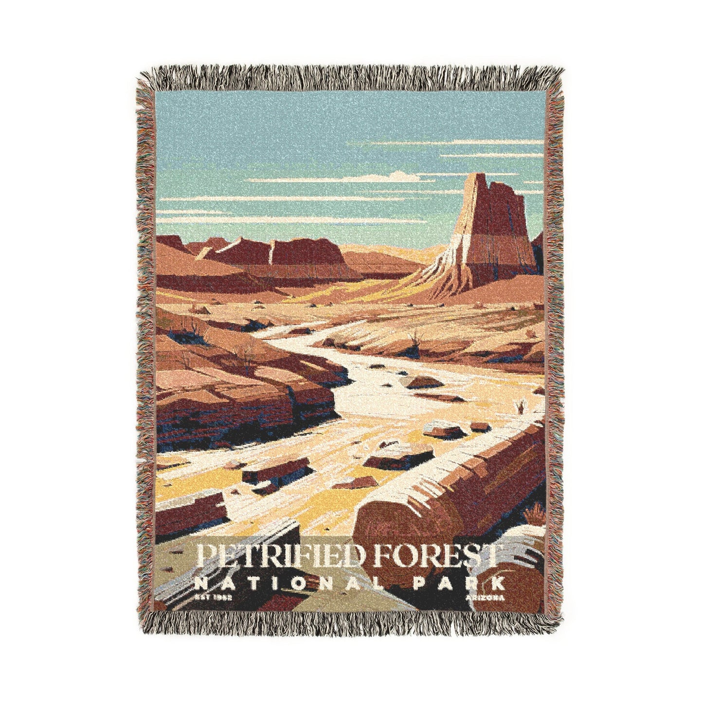 Petrified Forest National Park Woven Blanket | S03