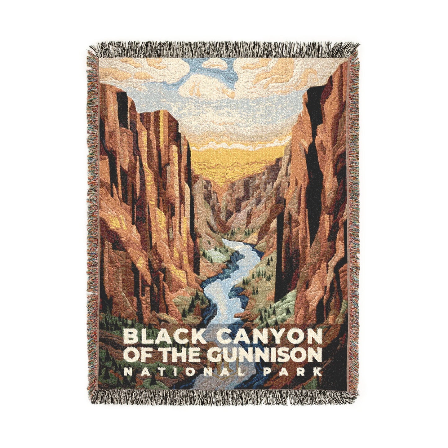 Black Canyon of the Gunnison National Park Woven Blanket | S09