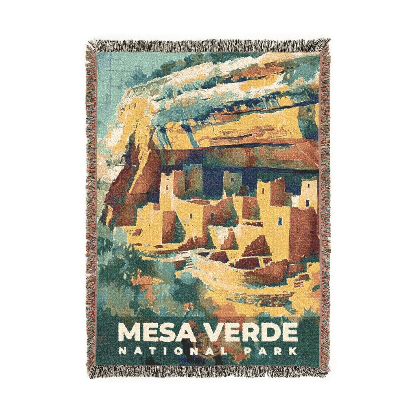 Mesa Verde National Park Woven Blanket | S11