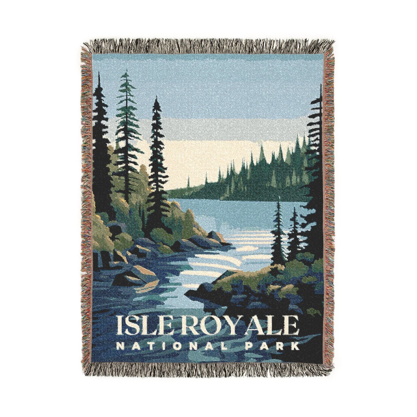 Isle Royale National Park Woven Blanket | S01