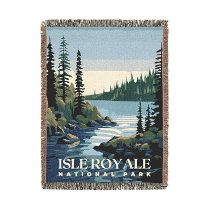 Isle Royale National Park Woven Blanket | S01