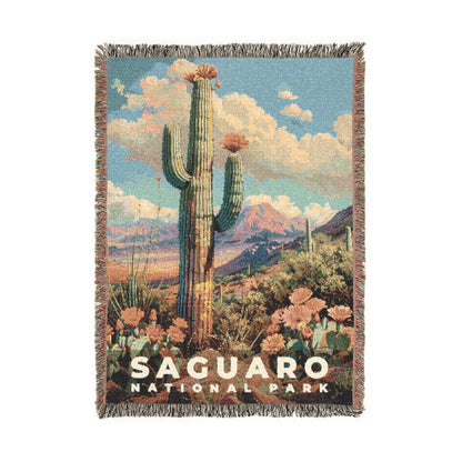 Saguaro National Park Woven Blanket | S18