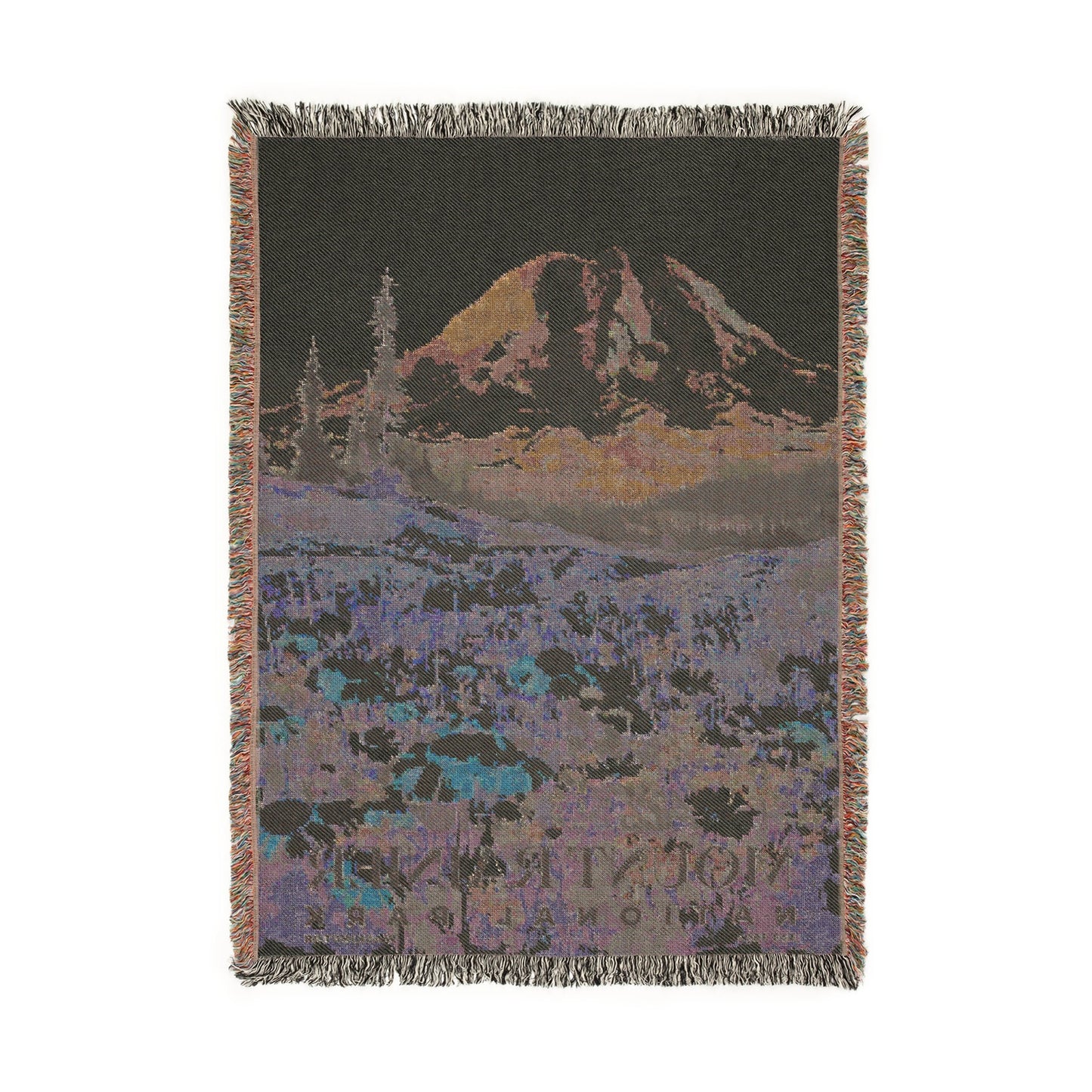 Mount Rainier National Park Woven Blanket | S04