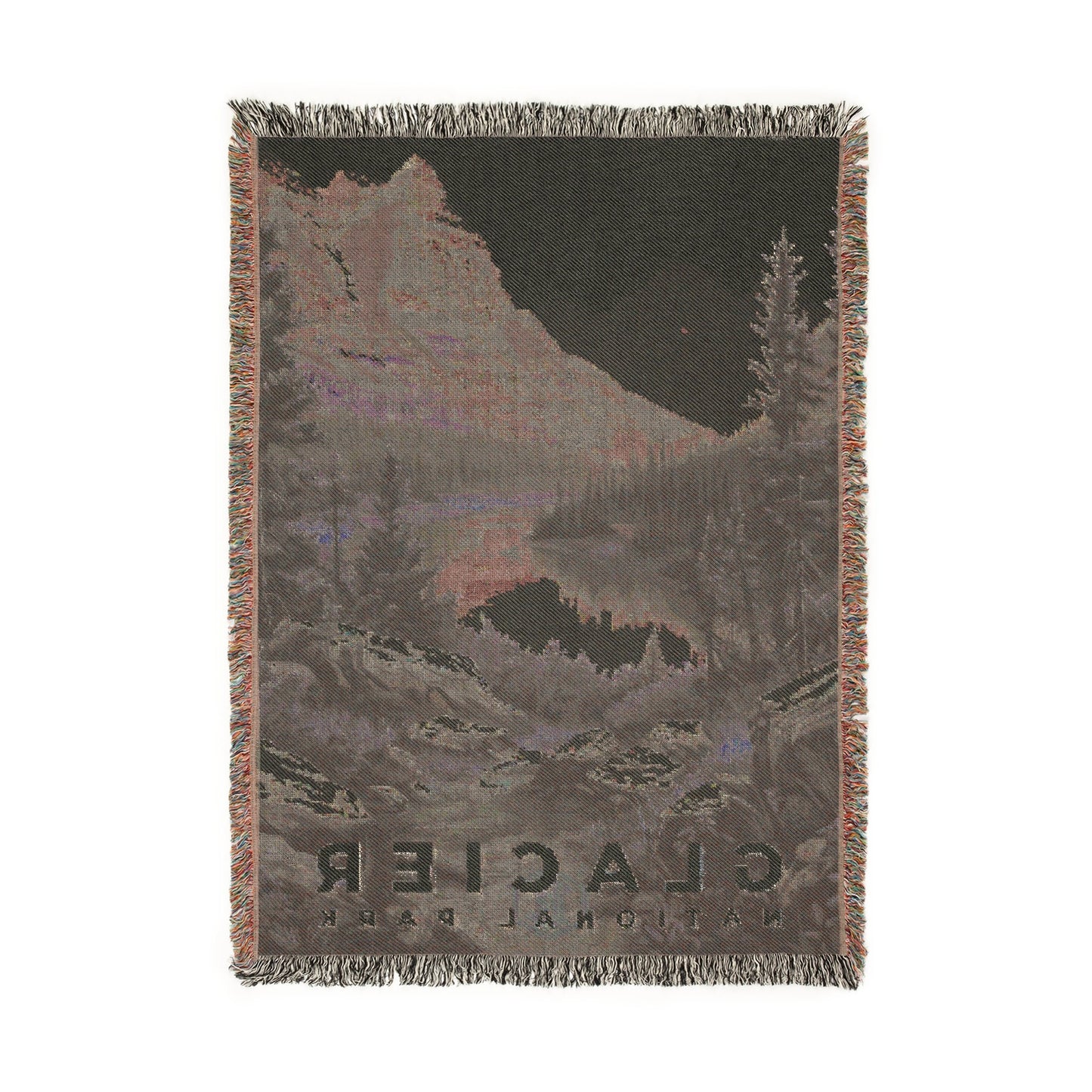 Glacier National Park Woven Blanket | S17